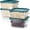 2.0 Qt 4-Pack(Green Lids), variant on 4 Pack Food Storage Container with Green Lid - NSF Listed Commercial Grade in 2.0 Qt - Square, Clear, Polycarbonate