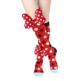 thumbnail image 2 of Women Girls Mini Mouse Knee High Socks 3D Bowknot Novelty Long Floor Socks, 2 of 4