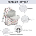 thumbnail image 4 of Colorful Funny Dachshund Backpack for School,Cute School Bag,Schoolbag with Adjustable Shoulder Straps & Padded Back,15.25"x11.5"x5.25", 4 of 6