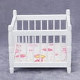 thumbnail image 1 of Simple 1/12 cuna de de en miniatura muebles de modelo niñas dormitorio de la manualidades Hugo miniaturas de casa de muñecas, 1 of 9