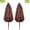 Red, variant on Artificial Boxwood Topiary Ball Tree Outdoor Set of 2,UV Resistant Fake Topiary Balls Flowers with Spike, Realistic Faux Shrubs Plants Bushes Greenery for Spring Porch Outdoor Planter Diameter15.8