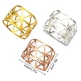 thumbnail image 6 of BrowQuartz 12 Pieces Napkin Ring Metal Home Cafe Bar Hotel Restaurant Kitchen Festival Party Wedding Dinner Table Organizer Holder Sillver, 6 of 6
