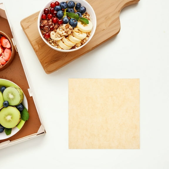 MUSEYA 500 Sheets Pizza Box Padding Paper Sheets Khaki for Home Use