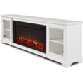 thumbnail image 5 of Real Flame Benjamin 81" Landscape Electric Fireplace TV Stand in White, 5 of 6