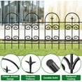 thumbnail image 5 of WarmHaven 8 Panels 24in(H)×10ft(L) Decorative Garden Fences and Borders for Dogs Pre-Linking Panels No Dig Garden Edging Border Fence for Animal Barrier Fencing for Flower Bed Yard Patio, 5 of 7