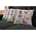 thumbnail image 2 of Ambesonne Watercolor Throw Pillow Cover 4 Pack, Flower Butterfly Bug, 16", Multicolor, 2 of 6