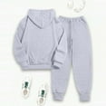 thumbnail image 4 of HJYCHN Women Outfit Unisex Athletic Sweatshirt and Long Pants Set Comfortable Tracksuit Active Wear Outfits Unisex Tracksuit Sets for Men and Women White XL, 4 of 7