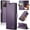 Purple, variant on ETFAST Leather Phone Case Wallet With Card Holder Zipper For Samsung Galaxy Note 20 Ultra High Quality Leather Phone Case