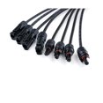 thumbnail image 4 of 1 Pair 4 Branch Y Type Adapter Male And Female Solar Connectors 4 To 1 Panel Cable Photovoltaic Con, 4 of 5