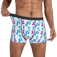 thumbnail image 3 of Men's Boxer Briefs, funny Math Symbol Print Soft Comfy Mens Underwear Boxer Briefs Breathable With Widen Waist, 3 of 7
