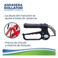 thumbnail image 4 of Andadera Rollator Roja Drive Con Asiento Todo Terreno Medical Store 10257R, 4 of 7