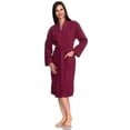 thumbnail image 3 of TowelSelections Women's Robe Turkish Cotton Soft Terry Kimono Bathrobe Small/Medium Malaga, 3 of 5