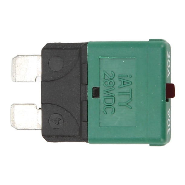 Fusible para automóvil, 30 A/28 V CC, disyuntor manual automático, fusible tipo cuchilla, integración perfecta