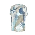thumbnail image 2 of Rocae Algae Corals and Seashells for Breathable Men's Baseball T-Shirt Fashionable Casual Baseball Jersey, Moisture-wicking Sportswear 3X-Large, 2 of 9