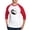 Red/White, variant on CafePress - Bike Ski Yin Yang Baseball Jersey - Cotton Baseball Jersey, 3/4 Raglan Sleeve Shirt