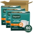thumbnail image 3 of Depend Protection with Tabs Incontinence Underwear, Adult Diapers, Unisex, S/M, 20 Count, 3 of 12