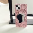 thumbnail image 3 of Ins Rock Pattern Make Up Mirror Case for iPhone 14 Pro Max Phone Cases for iPhone 12 13 Pro Max Women Girls Soft Fashion Glossy Shockproof Cover (Rose Gold,for iPhone 11), 3 of 15