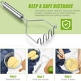 thumbnail image 4 of Crusher Stainless Steel Metal Cookware ood Press for ruit and Vegetable, 4 of 7