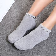 Socks Spring And Summer Simple Adult Socks Breathable Fashion Trend Broken Flower Pile Socks Simple Skin Color Printed Women's Socks Sports Socks