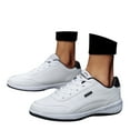 thumbnail image 3 of Mens Shoes,Men Heel Running Shoes Soft Sole Round Toe Breathable Western Fashion Athletic Footwear for Everyday Wear,Shoes for Men,White,11, 3 of 9