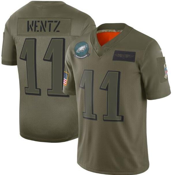 NFL_Jerseys Jersey Philadelphia''Eagles''Men #11 Carson Wentz 86 Zach Ertz  20 Brian Dawkins''NFL'' Salute to Service Limited Jersey 