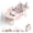 Pink, variant on TUMAJUP Foldable Baby ‎Bathtub Elephant PP+TPE with Soft Cushion&Thermometer for 0-36 Months Toddler Gray