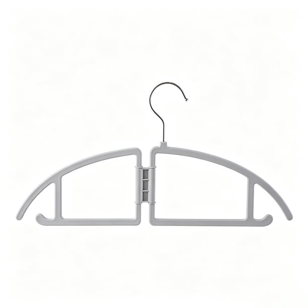 Percha de plástico plegable para ropa,ideal para viajes y el hogar.Percha que no deja marcas para lencería y prendas pequeñas.Percha reforzada para toallas,calcetines y peluches.Almacenamiento