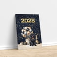 thumbnail image 3 of Happy New Year Newfoundland Welcome 2025 Balloon Firework Party Vertical Matte Canvas Poster Newfie Dog Lover Gifts Wall Art Home Decor - 01014, 3 of 5