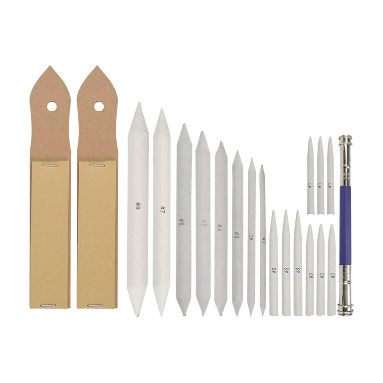 13 PCS Blending Stumps and Tortillions Paper Art Blenders with Sandpaper  Pencil Sharpener Pointer Artist Charcoal Sketch Tools