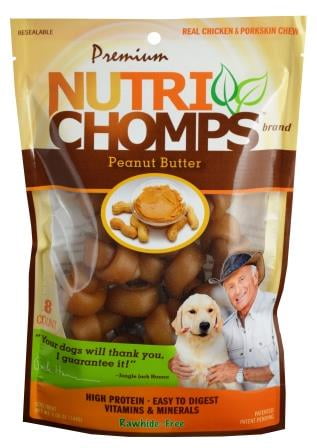 8 Count Nutri Chomps 6 Chicken Flavor Braid Dog Chew