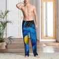 thumbnail image 2 of Gaeub Sports Tennis Ball Print Mens Pajama Pants,Lounge Pants With Pockets And Drawstring-Large, 2 of 6