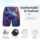 thumbnail image 3 of Balery Starry Sky Turtle Bañador para hombre, shorts de playa de secado rápido con entrepierna y forro de compresión-Small, 3 of 6