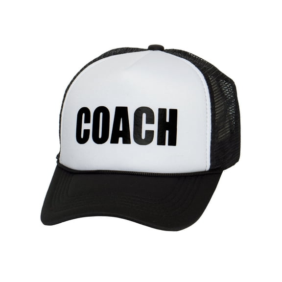 Mens Coach Trucker Hat - Sports Snapback Cap Gift For Coaches