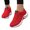 Red, variant on Women's Slip On Sneakers Lightweight Air Cushion Running Shoes Breathable Non Slip Athletic Tennis Shoe Black Size 8