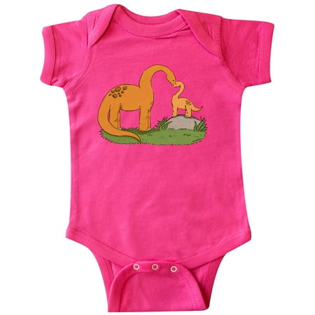 

Inktastic Cute Heart Brontosaurus Family Gift Baby Boy or Baby Girl Bodysuit