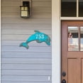 thumbnail image 2 of Designocracy MA985193-18 18 in. Dolphin Coastal Wooden House Number Sign Decor, 2 of 8