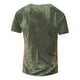 thumbnail image 3 of Men'S Printed T-Shirt Outdoor Retro Button Loose Short Sleeve Top S, 3 of 3