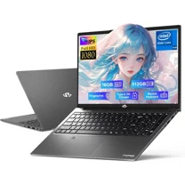 17.3" IPS FHD-Student-Laptop- 16GB RAM 512GB SSD, Intel Pentium 4 Cores N100(Beat i3-1115G4, Up to 3.4GHz) Computer with 65W Type-C 2 Years Warranty Fingerprint Backlit Keyboard Wi-Fi 6 BT5.2