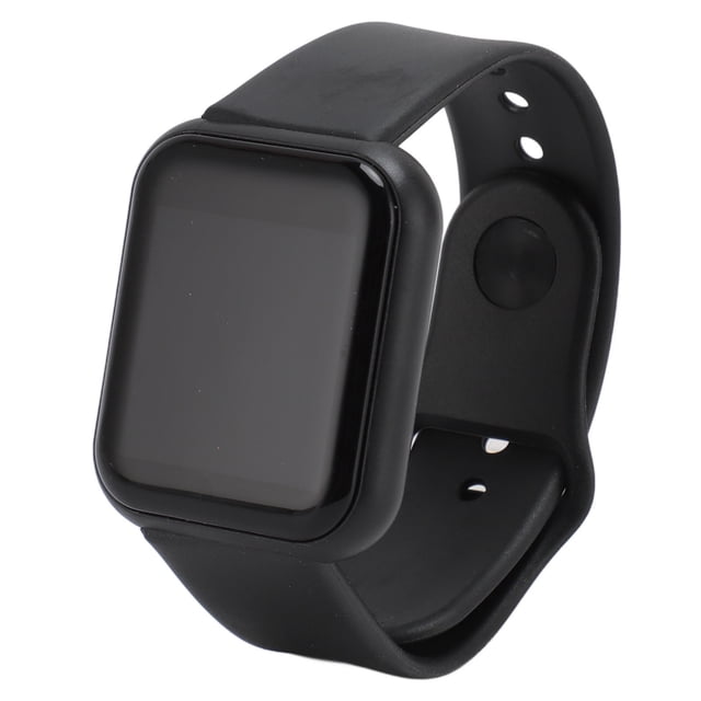 fitness smartwatch smart watch 40 ip67 resistente al agua pantalla a color de 13 pulgadas para correr anggrek otros Reloj inteligente Anggrek D20S negro, vista 3/4 frontal con pantalla cuadrada TFT de 1.3 pulgadas apagada, caja ABS y correa TPU ajustable, botón táctil en pantalla, peso aprox. 40 g; ideal como monitor de actividad y para recibir notificaciones.