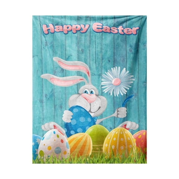 Giyblacko Easter Festival Blanket Home Furnishing Blanket Flannel Blanket Warm Blanket Decoration Blanket 70×100CM