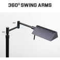 thumbnail image 5 of O’Bright Dimmable LED Pharmacy Floor Lamp, 12W LED, Full Range Dimming, 360 Degree Swing Arms, Adjustable Heights, Standing Lamp for Reading, Sewing, and Craft, ETL Listed (Black), 5 of 7