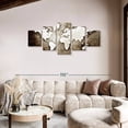 thumbnail image 2 of Elephant Stock Old Grunge World Map Wall Art - Horizontal Multi Panel Canvas - Living Room Wall Decor - Map Multi Panel - Gray And Brown Decor - 80" x 36", 2 of 8
