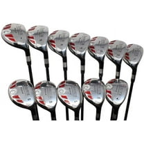 iDrive Hybrids Big & Tall Golf All True XL  2" Longer Than Standard Length Full Set Includes: #1, 2, 3, 4, 5, 6, 7, 8, 9, PW, SW, LW Regular Flex Right Handed Extra Long Utility Clubs