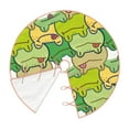 thumbnail image 3 of Salouo Cartoon Frog Christmas Tree Skirt 36" Farmhouse Christmas Decorations Snowman Xmas Tree Skirt Tree Mat for Holiday Party Decor, 3 of 8