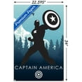 thumbnail image 3 of Marvel Heroic Silhouette - Captain America Wall Poster, 22.375" x 34", 3 of 3