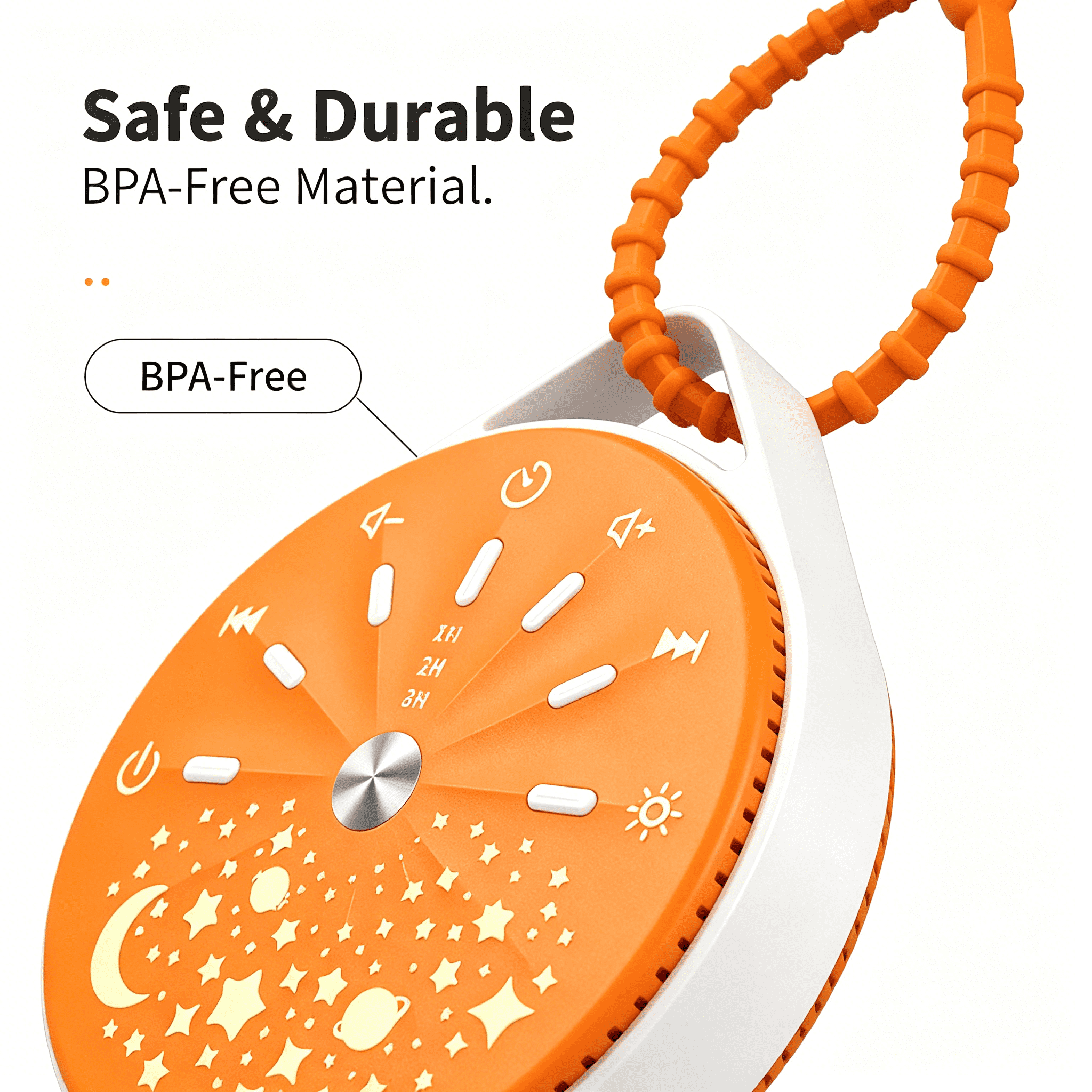 XIRQI 2026 New Baby Sleep Aid Pacifier with White Noise Machine,Led Night Light,And Projector,Baby Sound Machine for Sleeping for Crib,Stroller,Nursery,Bedroom,Travel