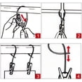 thumbnail image 5 of Paquete de 24 pasadores de clip para pinzas para ropa, cuerda multicolor, clip para colgar, tendedero, colgador a prueba de viento, calcetín, tendedero de ropa, pinzas para ropa de plástico de polipropileno, ganchos JM, 5 of 5