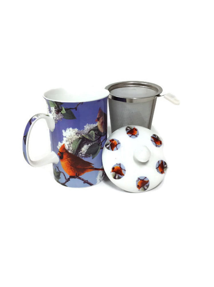 Ashdene Fine Bone China Tea Infuser Cup Lid The Wash House Collection 3pc Set