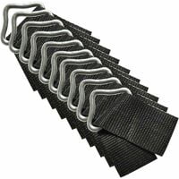 Trampoline Triangle Buckle, 10pcs Triangle Buckle V-Rings Rings, High Erosion Resistance Metal Triangle Buckle for Trampoline Replacement Repair