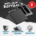 thumbnail image 4 of Wheel Chocks for Cars, RVs, Trucks, Trailers, and Vehicles G.V.W. up to 12T, 4 Pack - Anti Slip Bottom Tire Chock for All Weather Use - RV, Travel Trailer, Pop Up Camper Accessory, 4 of 4
